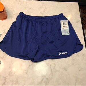 Asics women’s running shorts propel 1/2 split style, medium, NWT